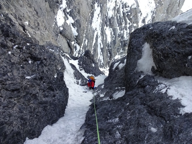 climbing the north face